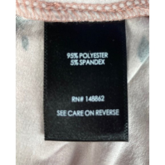 *New Torrid Peach Floral High Neck Tank Fancy Flow Floral Size 1 Women’s 14/16 - Picture 7 of 8